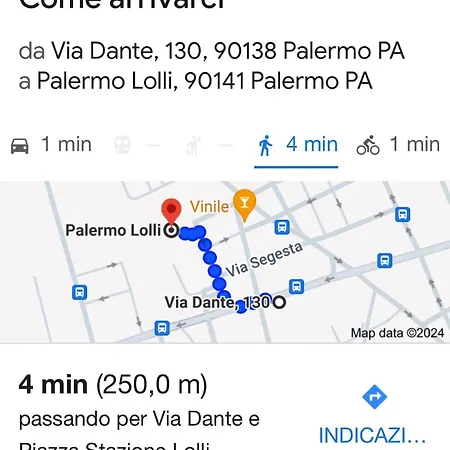 Apartment Elvira Flat,via Dante,near Lolli Station Palermo